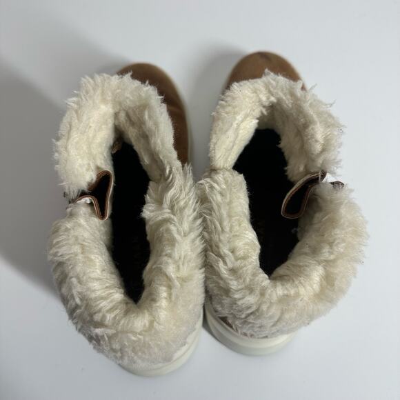 Cole Haan Women's Grand Pro Rally Shearling Boot Sneakers Size 10 Faux Fur - Picture 4 of 9